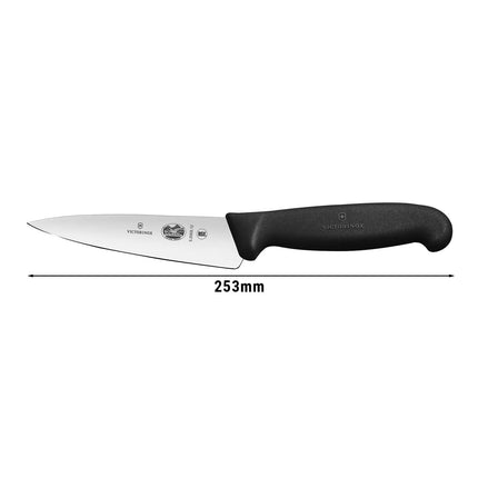 VICTORINOX | Carving Knife – 12 cm Blade - Ice-Hardened Stainless Steel - Fibrox Handle - Black