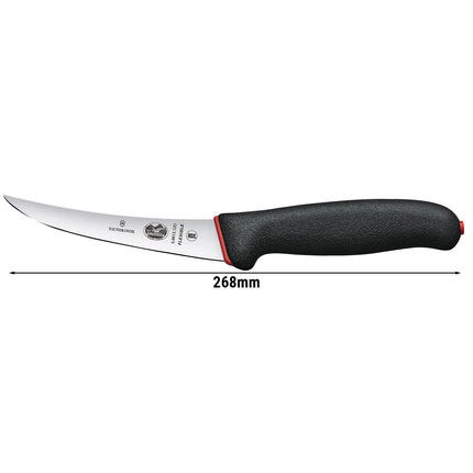 VICTORINOX | Fibrox Boning Knife – Straight Edge - 12 cm Blade - Black/Red Handle