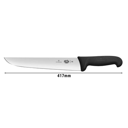 VICTORINOX | Fibrox Butcher Knife 28 cm – For Slaughter & Meat Processing - Black Handle