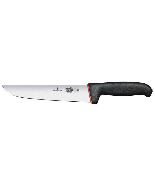 VICTORINOX | Fibrox Butcher Knife – Straight Edge - 20 cm Blade - Black/Red Handle