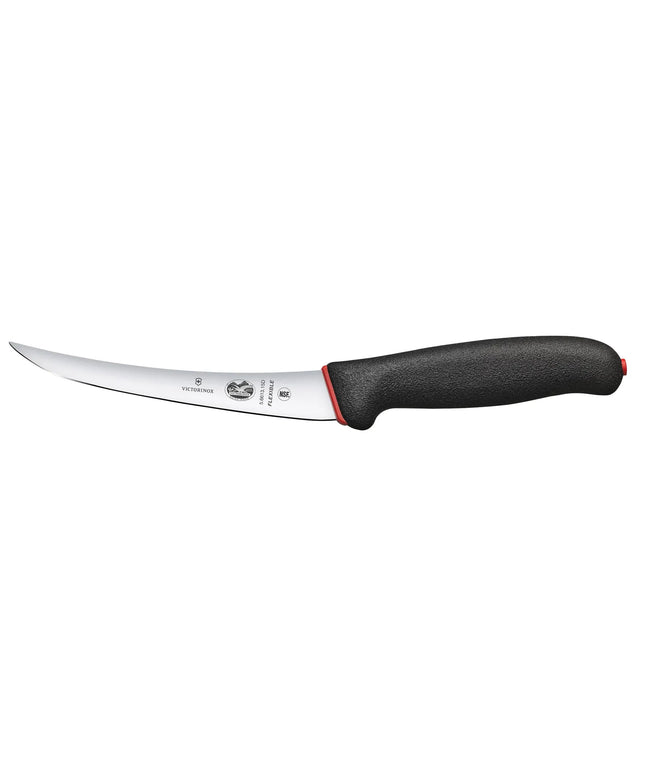 VICTORINOX | Fibrox Dual‑Grip Boning Knife – 15 cm Blade - Black/Red Handle