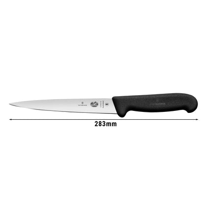 VICTORINOX | Fibrox Filleting Knife – 16 cm Blade - Black Handle - Dishwasher Safe