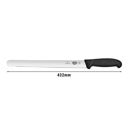 VICTORINOX | Fibrox Ham Slicing Knife 30 cm – Round Tip - Black Handle