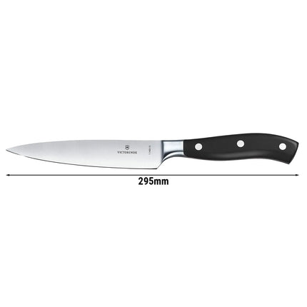 VICTORINOX | Grand Maître Chef’s Knife 150 mm – Black Handle - Stainless Steel Blade