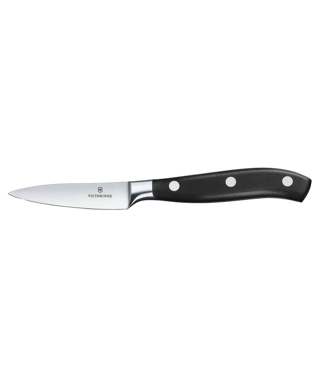 VICTORINOX | Grand Maître Vegetable/Paring Knife 80 mm – Black Handle - Stainless Steel Blade