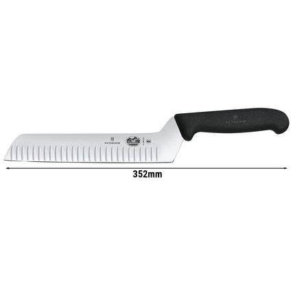 VICTORINOX | Nylon Butter & Soft Cheese Knife – 210 mm Blade - Granton Edge - Stainless Steel