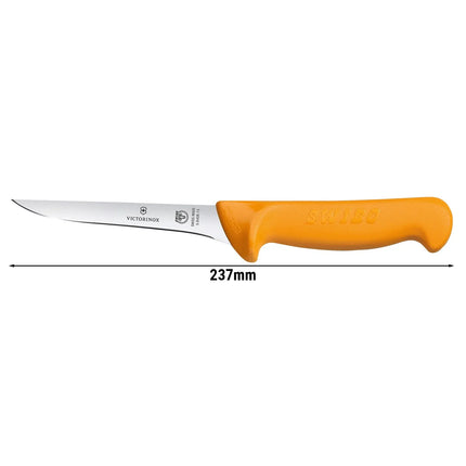 VICTORINOX | SWIBO Boning Knife – 100 mm Blade - Orange Handle - Stainless Steel