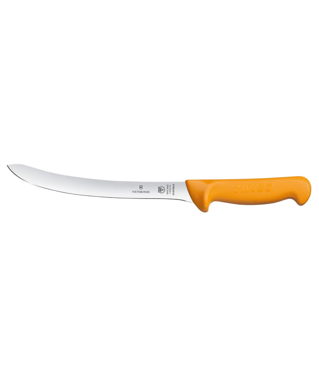 VICTORINOX | SWIBO Curved Filleting Knife – 200 mm Blade - Orange Handle