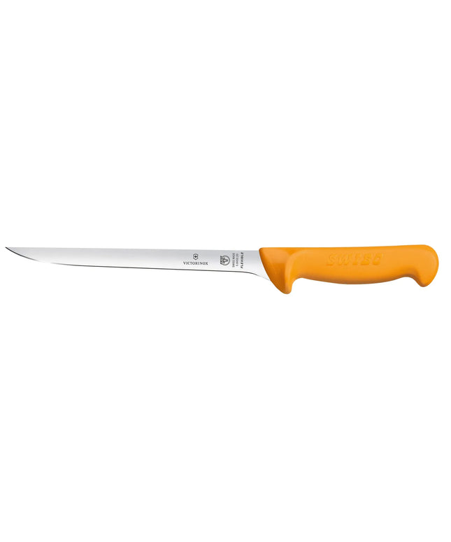 VICTORINOX | SWIBO Flexible Filleting Knife – 200 mm Blade - Orange Handle