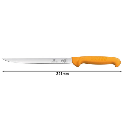 VICTORINOX | SWIBO Flexible Filleting Knife – 200 mm Blade - Orange Handle