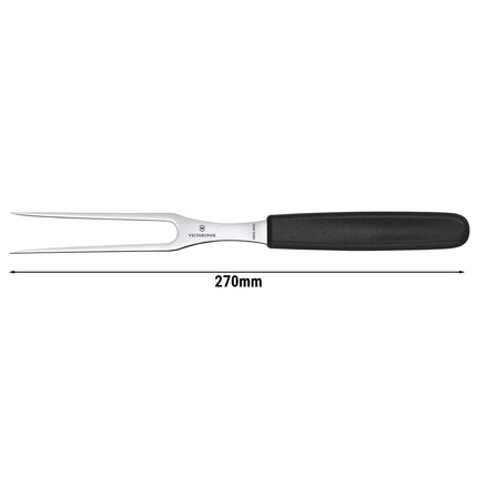 VICTORINOX | Swiss Classic Carving & Meat Fork – 27 cm - Stainless Steel - Black Handle