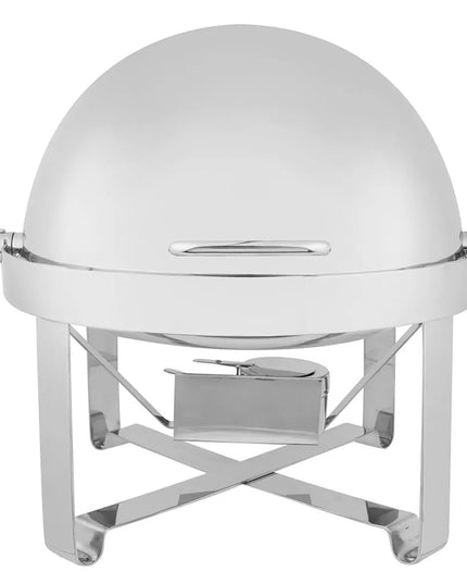 Vollrath 46360 6 qt. Round Chafer w/Roll-top Lid & Chafing Fuel Heat