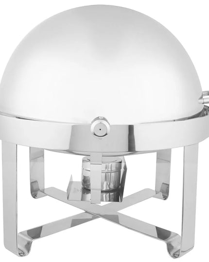 Vollrath 46360 6 qt. Round Chafer w/Roll-top Lid & Chafing Fuel Heat