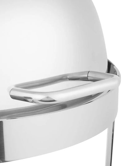 Vollrath 46360 6 qt. Round Chafer w/Roll-top Lid & Chafing Fuel Heat