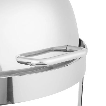 Vollrath 46360 6 qt. Round Chafer w/Roll-top Lid & Chafing Fuel Heat