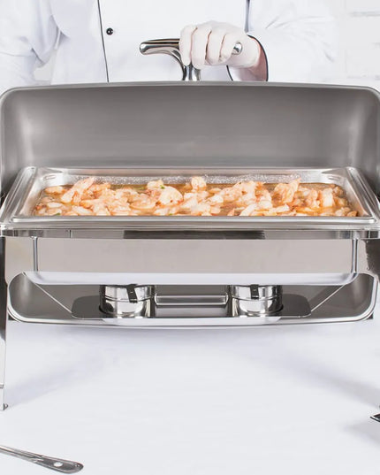 Vollrath T3500 Full Size Chafer w/ Roll-top Lid & Chafing Fuel Heat