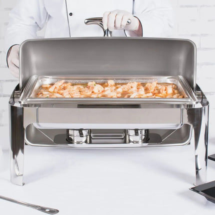 Vollrath T3500 Full Size Chafer w/ Roll-top Lid & Chafing Fuel Heat