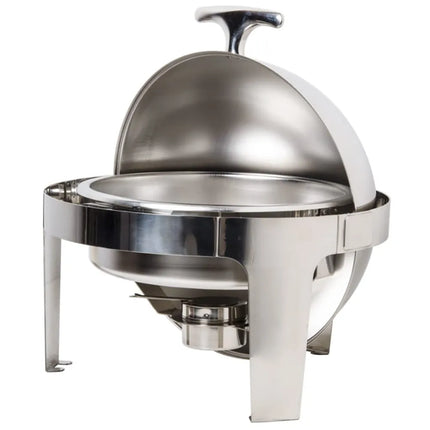 Vollrath T3505 7 qt. Round Chafer w/Roll-top Lid & Chafing Fuel Heat