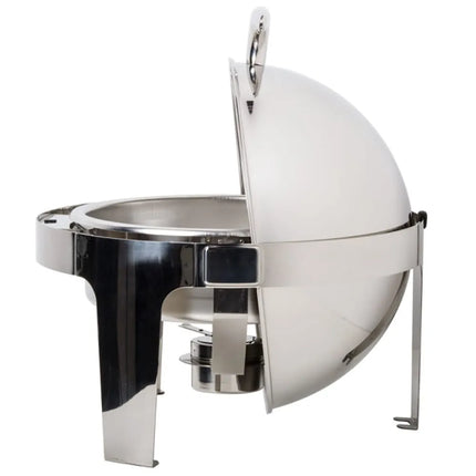 Vollrath T3505 7 qt. Round Chafer w/Roll-top Lid & Chafing Fuel Heat
