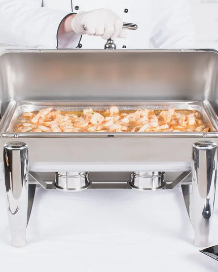 Vollrath T3600 Full Size Chafer w/ Roll-top Lid & Chafing Fuel Heat