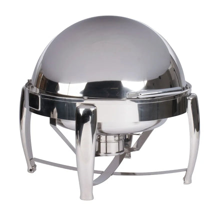 Vollrath T3605 Round Chafer w/ Roll-Top Lid & Chafing Fuel Heat