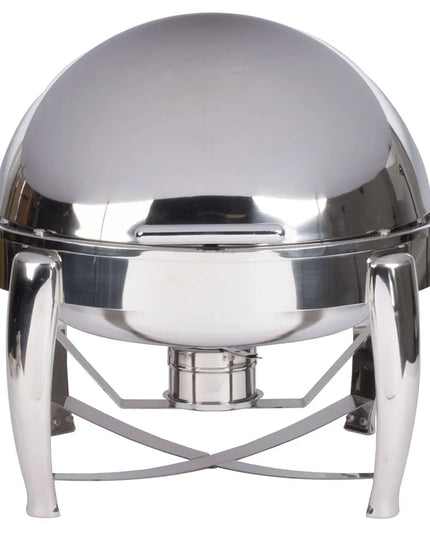 Vollrath T3605 Round Chafer w/ Roll-Top Lid & Chafing Fuel Heat