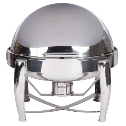 Vollrath T3605 Round Chafer w/ Roll-Top Lid & Chafing Fuel Heat
