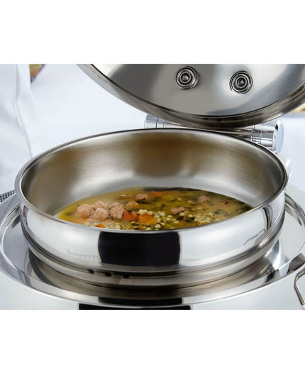 Vollrath T3633 Round Chafer  w/ Hinged Lid & Chafing Fuel Heat