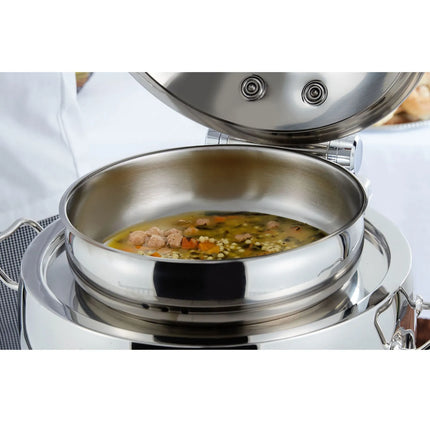 Vollrath T3633 Round Chafer  w/ Hinged Lid & Chafing Fuel Heat
