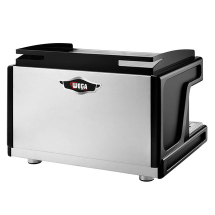 WEGA | Airy – Commercial 2-Group Espresso Machine – 3.85 kW – with 2 Steam Wands & Hot Water – Black