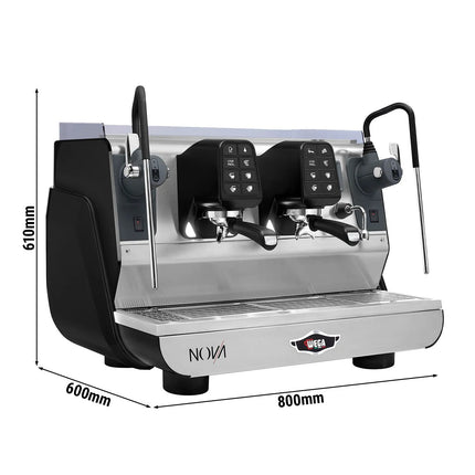 WEGA | Commercial 2-Group Espresso Machine – 2 Steam Wands & Hot Water – Touchscreen