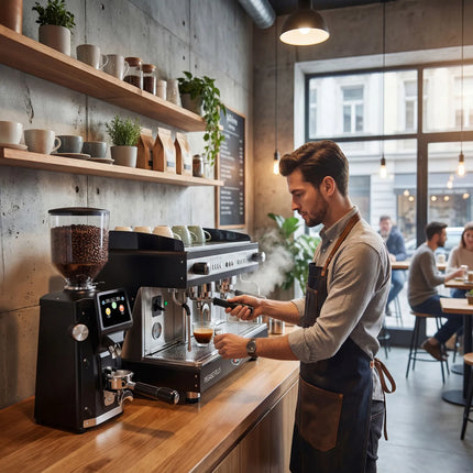 WEGA | Commercial 2-Group Espresso Machine – Steam Wand & Hot Water