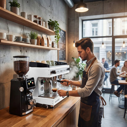 WEGA | Commercial 2-Group Espresso Machine – Steam Wand & Hot Water