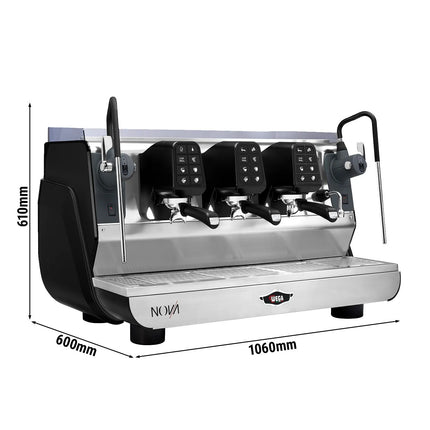 WEGA | Commercial 3-Group Espresso Machine – 2 Steam Wands & Hot Water – Touchscreen