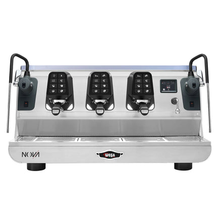 WEGA | Commercial 3-Group Espresso Machine – 2 Steam Wands & Hot Water – Touchscreen