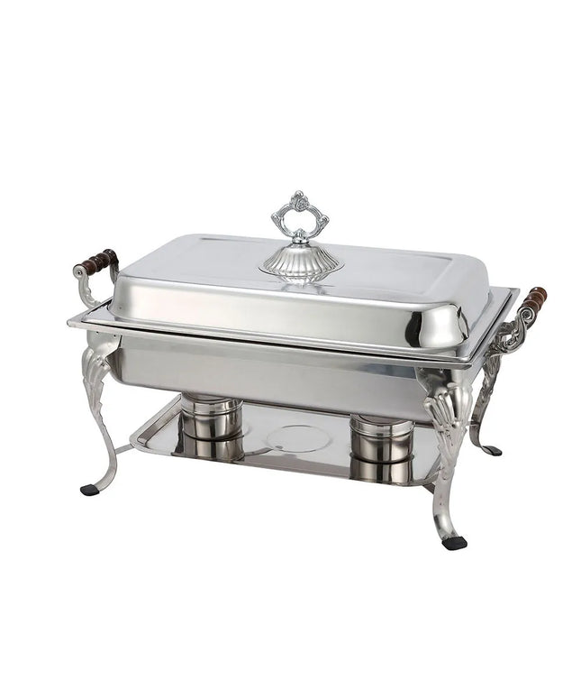 Winco 408-1 Full Size Chafer w/ Lift-off Lid & Chafing Fuel Heat