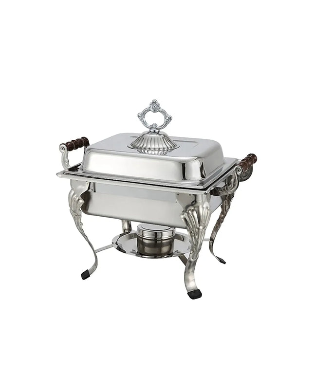 Winco 508 Half Size Chafer w/ Lift-off Lid & Chafing Fuel Heat