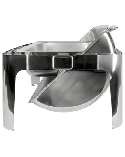 Winco 601 Full Size Chafer w/ Roll-top Lid & Chafing Fuel Heat