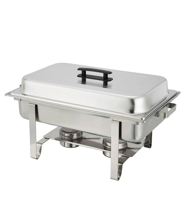 Winco C-3080B Full Size Chafer w/ Hinged Lid & Chafing Fuel Heat
