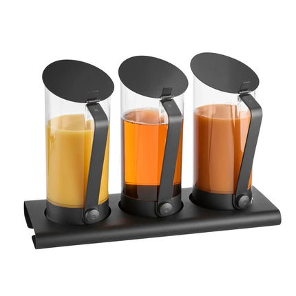 WMF | Commercial Buffet Cereal & Juice Dispenser Set – Dishwasher Safe - Black