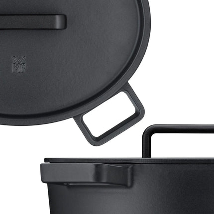 WMF | FLAVOUR - Frying pot oval - 330x260mm - cast iron - 8.6 liters - incl. lid - black