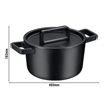 WMF | FLAVOUR - Pot - Ø 220mm - Cast iron - 4.3 liters - incl. lid - Black