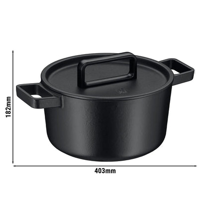 WMF | FLAVOUR - Pot - Ø 240mm - Cast iron - 5.2 liters - incl. lid - Black