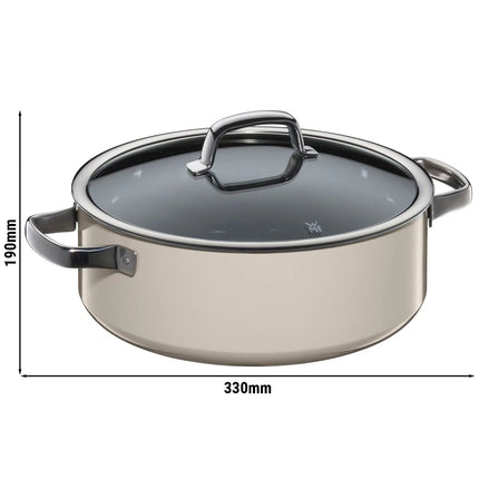WMF | Fusiontec Mineral - Frying pot - Ø 280 mm - incl. glass lid - Macadamia