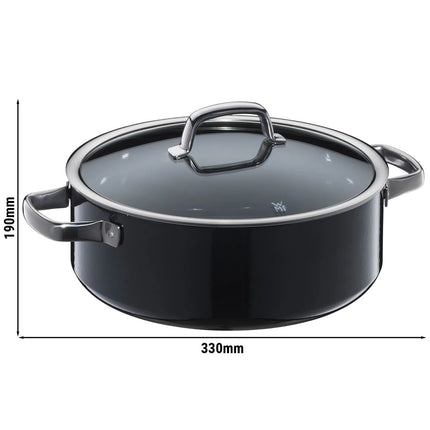 WMF | Fusiontec Mineral - Frying pot - Ø 280mm - incl. glass lid - Black
