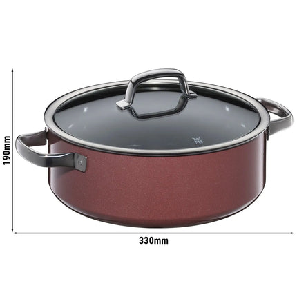 WMF | Fusiontec Mineral - Frying pot - Ø 280mm - incl. glass lid - Rose Quartz