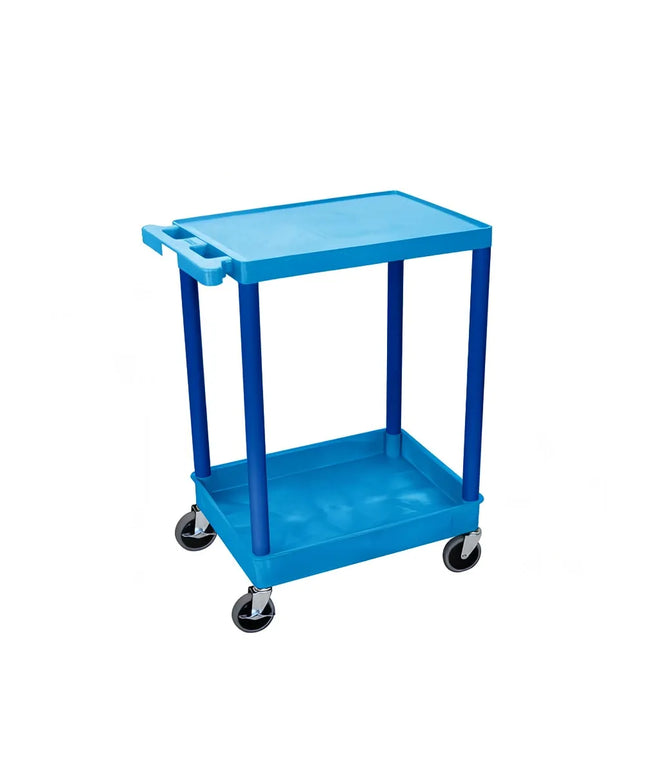 Xe Đẩy Đa Năng Luxor Khay Và Kệ Phẳng 24x18x90.2 cm Polyethylene Xanh Dương BUSTC21BU