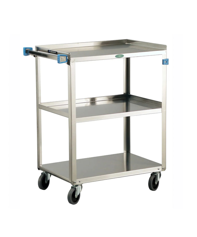 Xe Đẩy Phục Vụ Lakeside 411 3 Tầng Inox Tải Trọng 226.76 kg Thành Cao