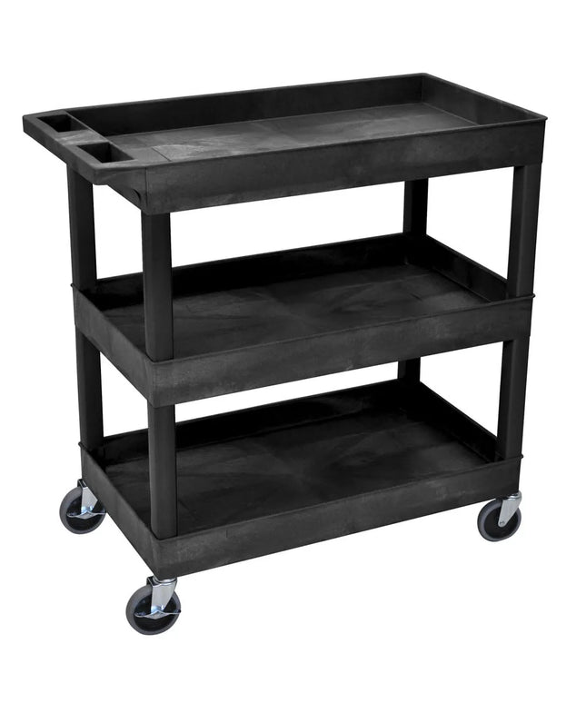Xe Đẩy Phục Vụ Luxor 3 Tầng Polymer Tải Trọng 181.41 kg Thành Cao (EC111-B)