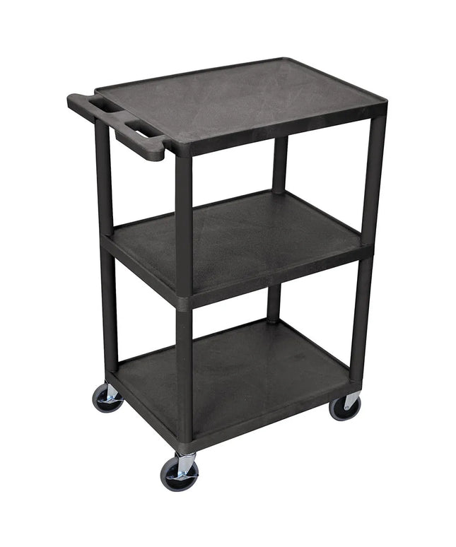 Xe Đẩy Phục Vụ Luxor 3 Tầng Polymer Tải Trọng 181.41 kg Thành Cao (HE42-B)